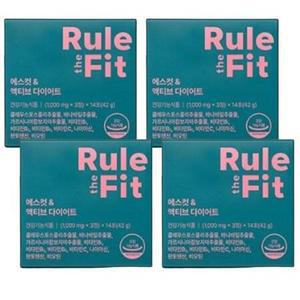 룰더핏 에스컷 액티브 다이어트 1000mg 14포 x 4박스