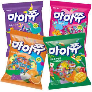 마이쮸 284g 오렌지요거트+캔달루프멜로애플망고+딸기복숭아+포도사과