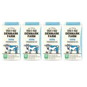 덴마크 목장 오리지널 무항생제인증 우유 120ml 64개