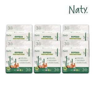 [네띠][Naty] 네띠 밤부 기저귀 밴드형 3단계 156매 (6팩)