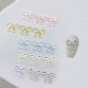 [BZJKU053_4B]네일아트 오로라펄 리본파츠 6컬러 세트