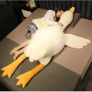 대형 엄청큰 봉제거위인형 동물바디필로우 잘때안고자는큰인형 (90CM)