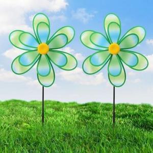 [BZJLN160_51BJ]플라워 2중 그린 바람개비 윈드가든 바