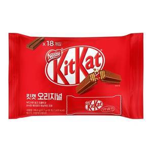 네슬레 킷캣 오리지널 대용량 18개입 초콜릿바 (318g)