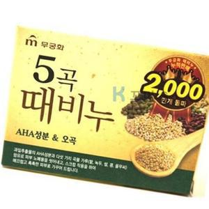 꼬미S 오곡 때비누 100G 때밀이비누 무궁화때비누