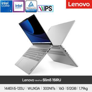 [레노버] IdeaPad Slim5 15IRU/intel 14세대 i5 /16G/512G/Free Dos