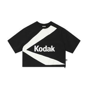 반팔라운드티 XQC K3122LWT23BLK 케이 스탠넥 우븐 반팔 맨투맨 우먼 BLACK
