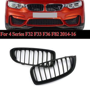 그릴 프론트 범퍼 자동차 앞 키드니 매트 블랙 BMW 호환 F32 F33 F36 M4 420I 428I 435I 14-16