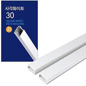 [셀러허브 패션][JHQS8BI6_52AA]화이트 몰딩 3x100cm 2P