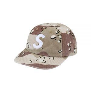 슈프림 supreme 피그먼트 S 로고 6-패널 초콜릿 칩 카모 (24FW) 183386
