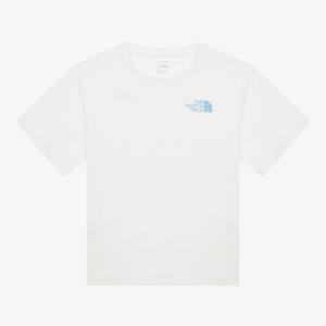 노스페이스 키즈 고-투 반팔 라운드티_OFF WHITE NT7UR02S