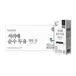 바디랩 서리태 순수두유 99.9, 190ml, 24팩, 1박스