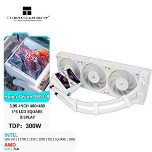 Thermalright HYPER VISION 360 UB ARGB 올인원 수냉식 라디에이터 3.95인치 자기 LCD 디스플레이/통합 팬/