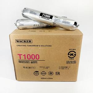 바커 럭키실리콘 T1000 우레탄 변성 소세지 실리콘 500ml 1박스(20개) 백색