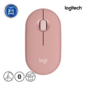 로지텍 코리아 PEBBLE M350S 블루투스 무선 마우스 로즈