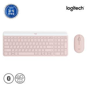 로지텍 코리아 MK470 슬림 무선 키보드 마우스 세트 로즈
