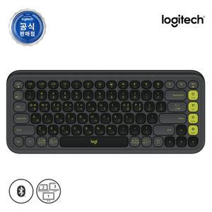 로지텍 코리아 POP ICON KEYS 블루투스 무선 키보드 블랙