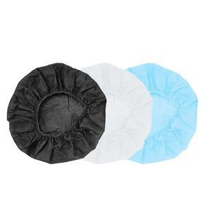 100 개/가방 일회용 부직포 헤드폰 커버 통기성 귀마개 쿠션 10-12CM 헤드셋