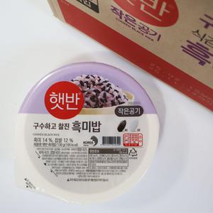 CJ제일제당 햇반 흑미밥 작은공기 130g 36개입