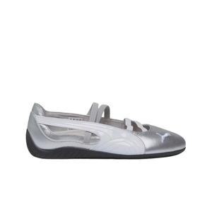 (W) 푸마 스피드캣 발레 메탈릭 실버 화이트 Puma Speedcat Ballet Metallic Silver White 401581-01