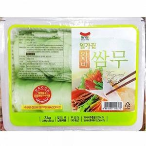 [오티마트]일가집 와사비 쌈무 3Kg