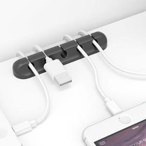 고품질 USB 케이블 충전기 홀더 5구 1P 전선 정리 고정 클립 컴퓨터책상선정리 선정리홀더 (WFHL8QK)