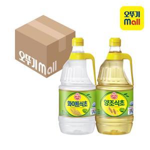 [오뚜기] 식초 1.8L 6개 한박스 (화이트/양조 택1)
