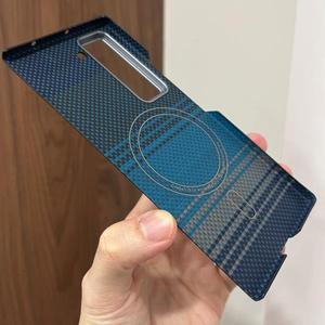 마그네틱 아라미드 카본 휴대폰 케이스삼성호환 W25 갤럭시 Z 폴드 SE 스페셜 에디션 5G 글로벌 512 맥세이