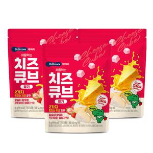 [베베쿡] 처음먹는 치즈큐브 딸기 3봉