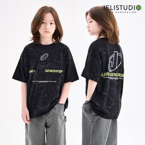 스트릿블럭코어오버핏티셔츠