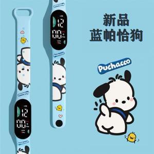 스마트 워치 액세서리 Pochacco 시계 Kuromi Cinnamoroll 전자 Led 애니메이션 그림 장난감 학생 어린이 선