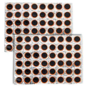 96/48PCS 고무 펑크 패치 자전거 타이어 튜브 수리 사이클 키트 접착제 없음 내부 도구