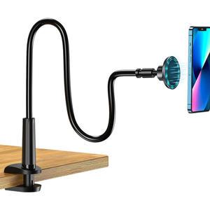 핸드폰 브래킷 magsafe 용 홀더 Macsafe 크래들 데스크 모바일 조정 가능한 침대 옆 구즈넥 게으른 긴