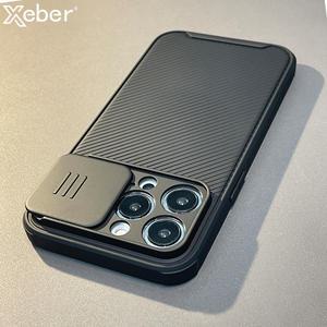 iPhone 16 Pro 15 Pro Max 13 14 충격 방지 슬라이드 카메라 렌즈 보호 하드 커버 용 Magsafe 케이스 용 무