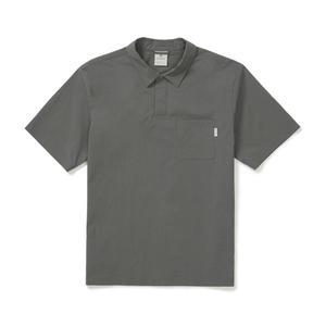 [스노우피크] 냉감 루트 포켓 반팔 폴로 티셔츠 Dark Gray S25MMRPS60-DG