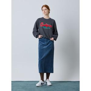 [CC콜렉트](대구신세계)씨씨콜렉트 벨티드 코듀로이 롱 스커트 C244MSD037