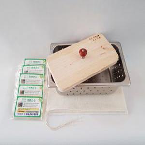 가정용 두부틀,천연 간수30포+스텐레스틀(2모용)+보자기+주머니. 두부만들기세트.s030-2