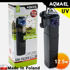 아쿠아엘 유니필터 측면여과기 1000UV[12.5w]/살균기 열대어 수족관 수중모터 스펀지 구피 열대어 어항
