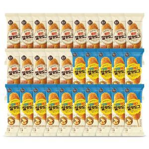 [올반][올반키친] 찰 핫도그 80g15개+모짜체다 찰 핫도그 80g15개