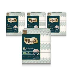 잘풀리는집 명품 로션티슈 오리진 230매 3입 X 4팩(12입 )