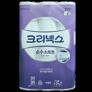 크리넥스 순수소프트 30m 30롤 x 1개