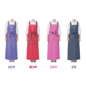 메쉬 줄무늬 H형 방수 앞치마(대) 예쁜 줄무늬 편안하고 튼튼한 우레탄방수앞치마