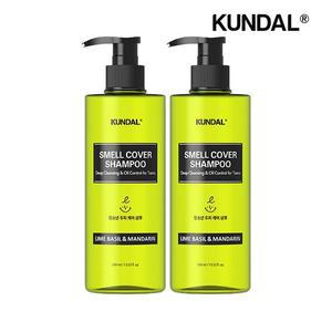 [쿤달]올데이 스멜커버 청소년 샴푸 라임바질앤만다린 400ml x2개
