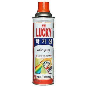 [40개] 럭키 락카스프레이 적색 LK320  칼라스프레이 락카 스프레이페인트 페인트락카