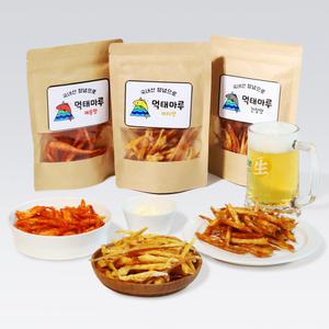 주전부리 고급안주 먹태3종/쥐포/오징어/튀각