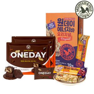 [산과들에] 원데이에너지바초코미니200g 4봉 / 에너지바 20봉 단백질바 초코바 견과류 간식