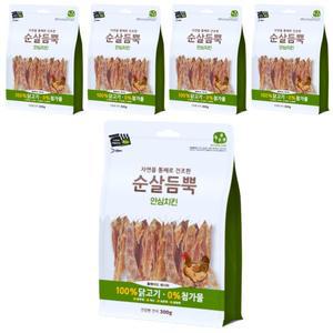 건강한 간식 순살듬뿍 안심치킨 300g 5개