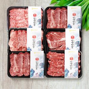 [장생한우 대박이벤트] 1++등급 한우 구이 2종류(300g+300g)