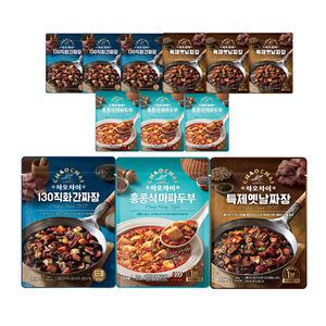 차오차이 특제짜장, 180g, 4개+차오차이 홍콩식마파두부, 180g, 4개 + 130 직화간짜장 180g,4개
