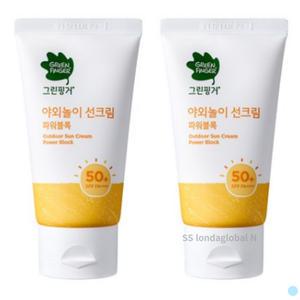 그린핑거 야외놀이 휴대 유아 선크림 80ml  X 2개